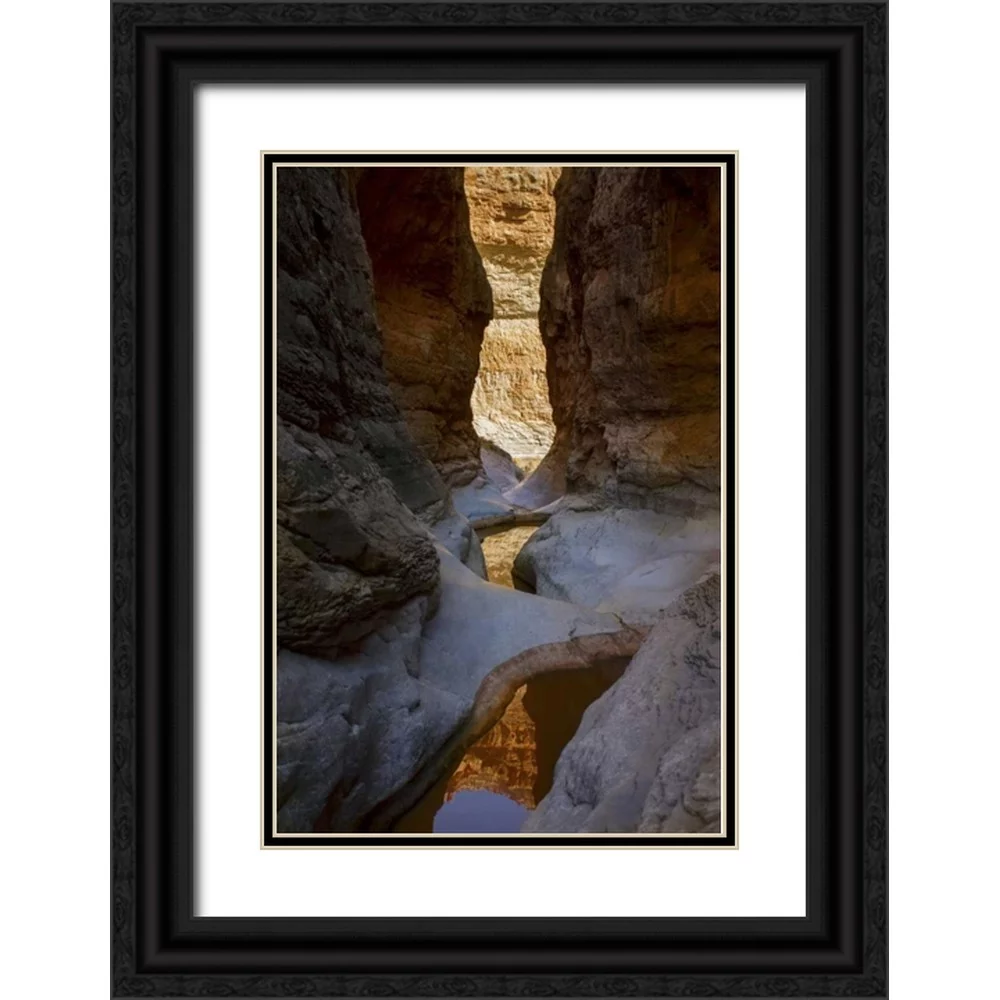Grall, Don 13x18 Black Ornate Wood Framed with Double Matting Museum Art Print Titled - USA, Arizona, Grand Canyon NP Canyon reflections
