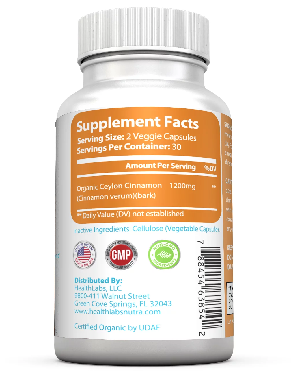 Organic Ceylon Cinnamon (3-Month Supply) – Blood Sugar Support, Reduce Inflammation and May Promote Natural Weight Loss