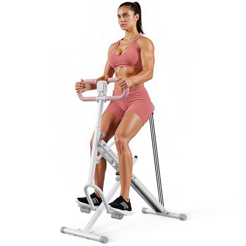 Squat Machine, MERACH R07 2 in 1 Squat Rowing Machine, Easy Setup & Foldable Exercise Equipment, Glute Trainer Machine, Glutes & Leg Home Workout Machine