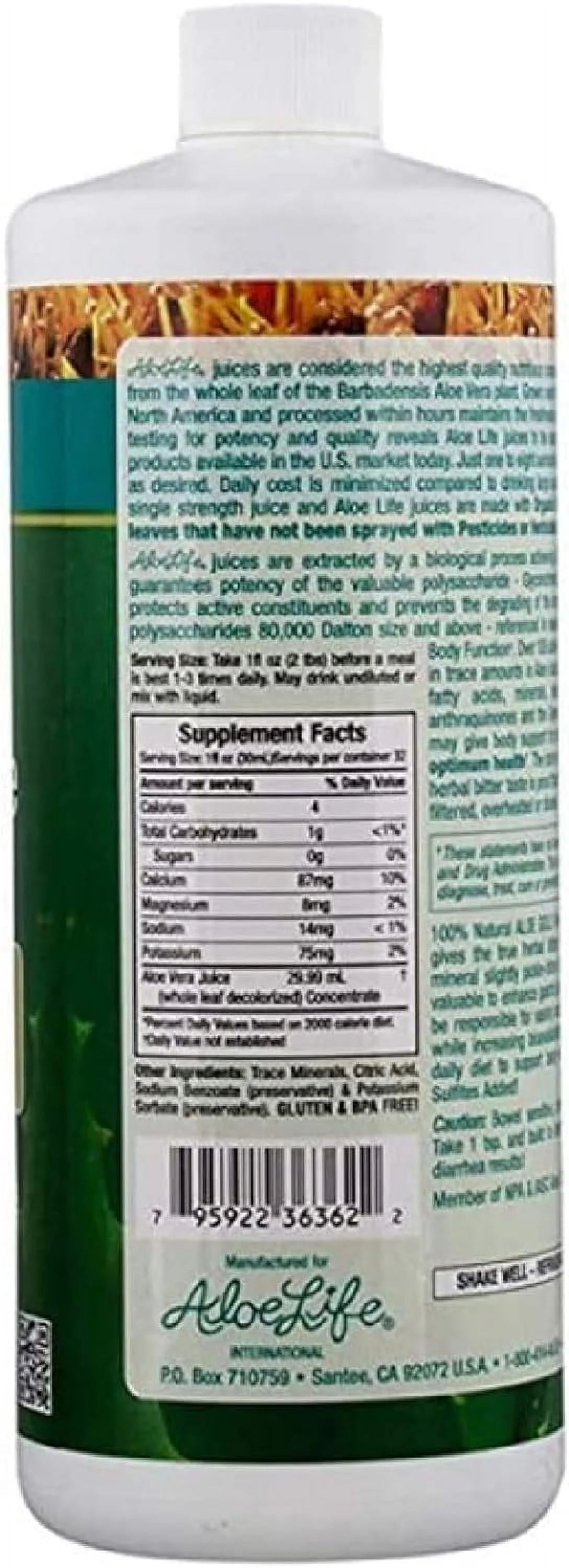 Aloe Life Aloe Life  Aloe Vera Juice Concentrate, 16 oz