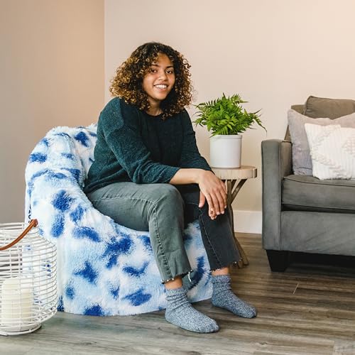 Big Joe Milano Lenox Denim Cobalt Beanbag Chair