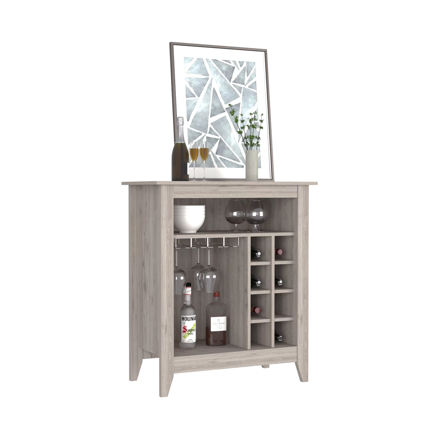 Treevol Furniture, Bar Cabinet Castle (Weight: 62.1