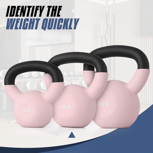 MADOG Neoprene Coated Kettlebells, Strength Training Hand Weights