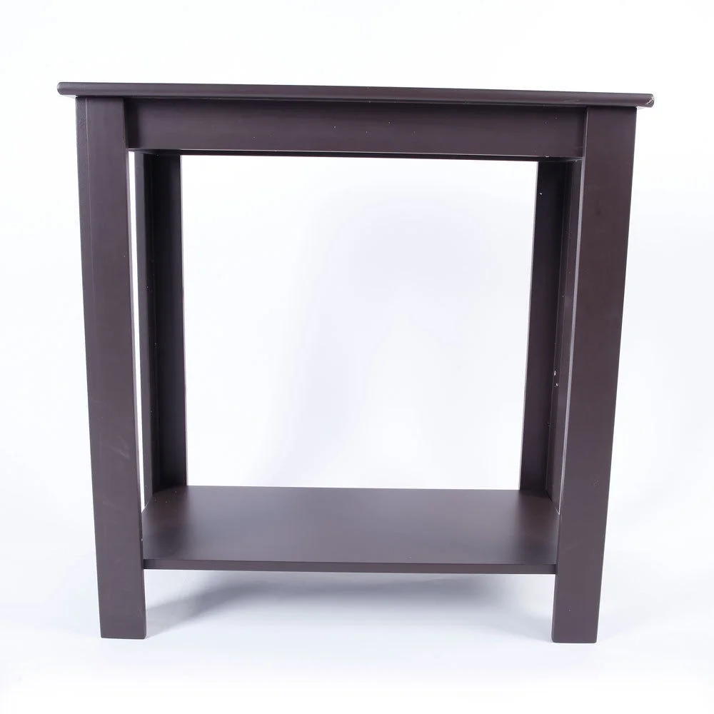 Ktaxon Chair Side Table Coffee Sofa Wooden End Shelf Living Room Furniture Espresso