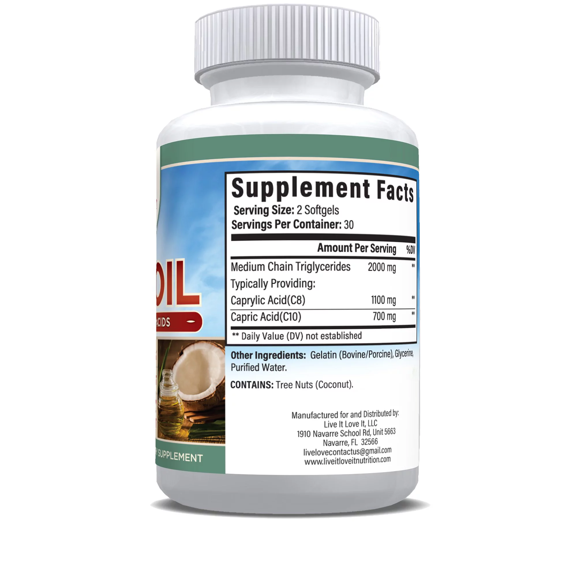 MCT OIL SOFTGELS (2 Pack)