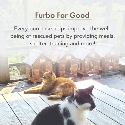Furbo 360° Cat Camera - Unlock Camera & Smart Features w/Paid Plan: Home Security & Pet Safety Alerts, Rotating Treat Dispenser w/Speaker, Smart Cam w/Phone App (Subscription Required, 3mo Minimum)