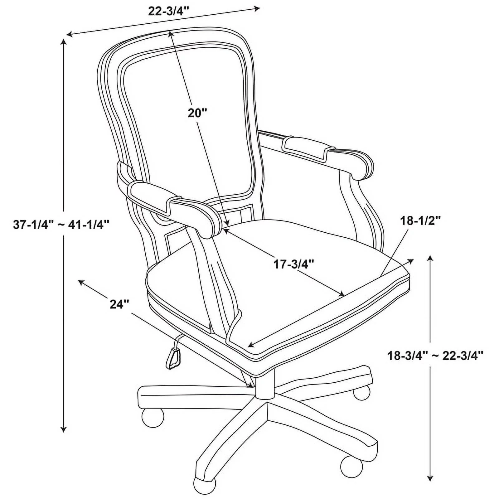 UrbanPro Farmhouse Wood Upholstered Office Chair Light Gray