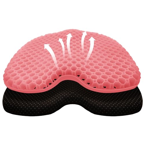 Kayak Seat Cushion, Thicken Anti Slip Waterproof Gel Kayak Seat, Portable Canoe Rowing Rubber Dinghy Pad for Stadium Sit in Kayak Inflatable Fishing Kayak Canoe Kayak Accessories