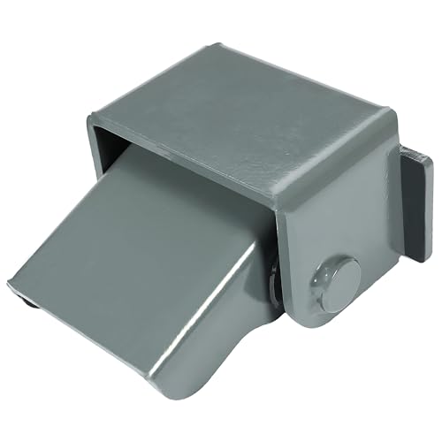 HECASA 2Pcs Steel Dump Trailer Hinges Compatible with Dump Trucks Dump Trailers Dump Body Heavy Duty with Grease Fitting Powder Coated Gray