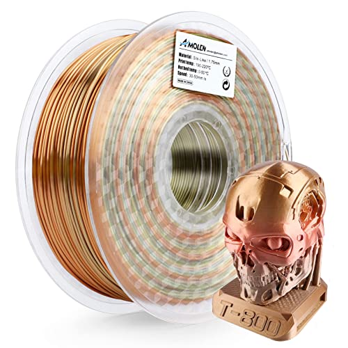 AMOLEN 3D PLA Printer Filament, 1.75mm Glow in The Dark Shiny Firefly Blue PLA Filament for 3D Printing, Best with UV Lamps, 1kg Spool (2.2lbs), Dimensional Accuracy +/- 0.02 mm, Fit Most 3D Printers