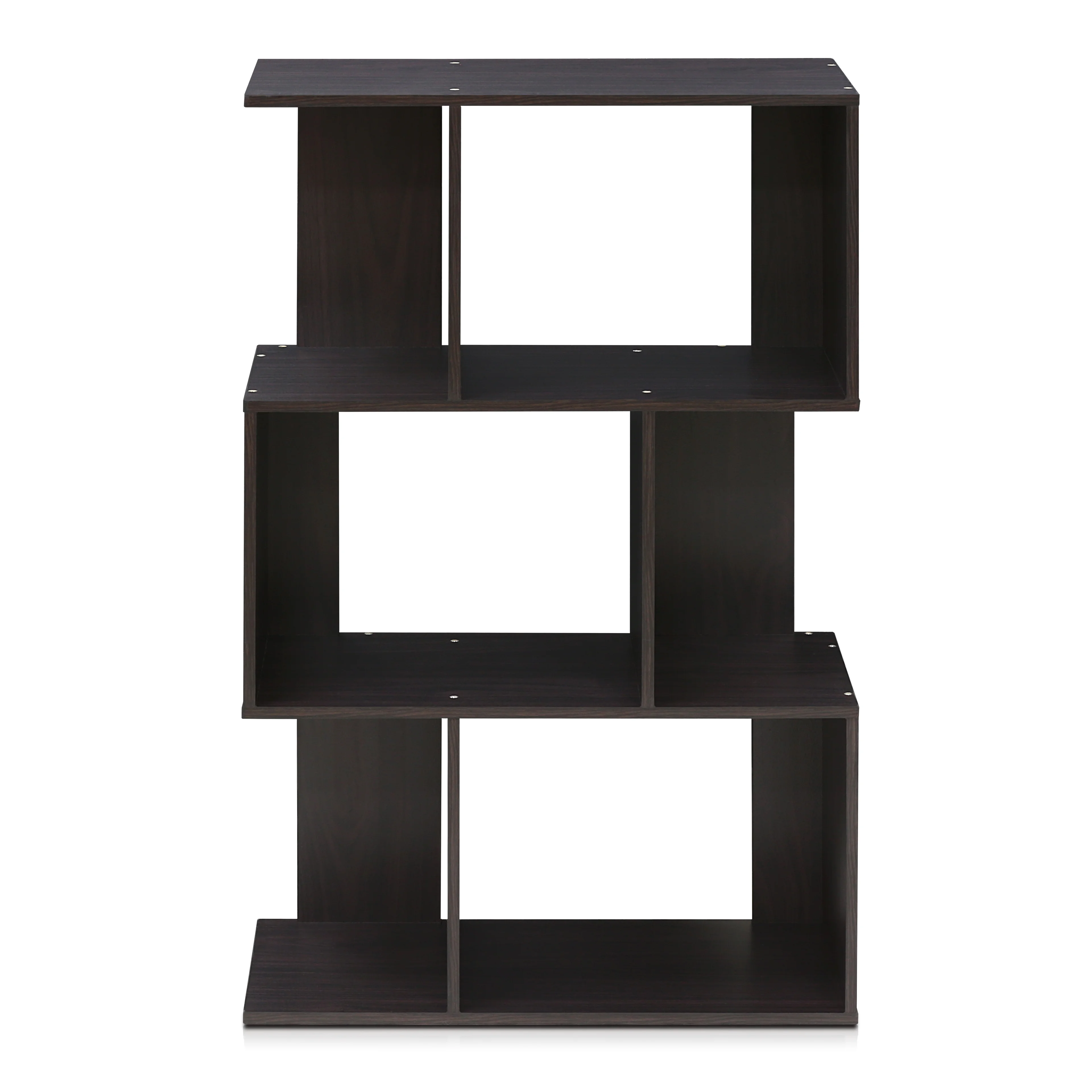 Furinno Simply Modern Open 3-Tier Open Book Shelf, Espresso