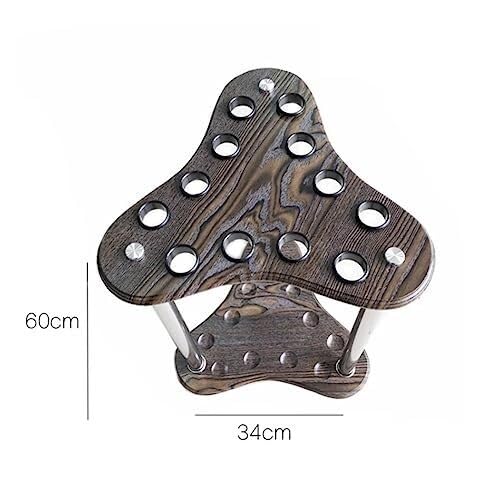 12-Hole Pool Cue Rack - Freestanding Wooden Billiard Stick Holder for Game Room, Home, or Club - Durable Snooker Cue Storage Organizer, Perfect for Pool Lovers