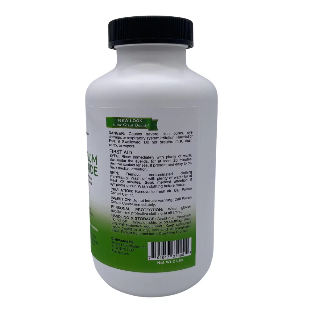 Potassium Hydroxide (KOH),90% pure, Caustic Potash, Organic Soap making 4 Lbs (Pounds)