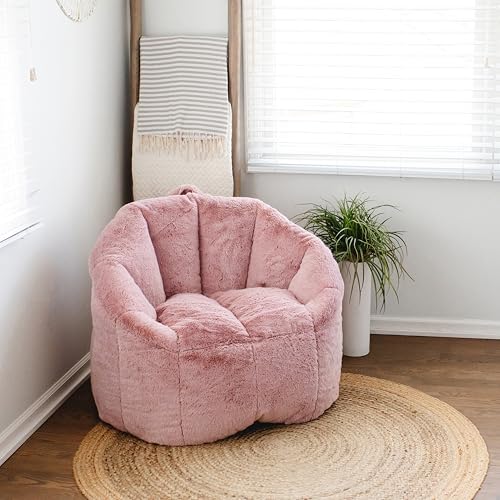 Big Joe Milano Lenox Denim Cobalt Beanbag Chair