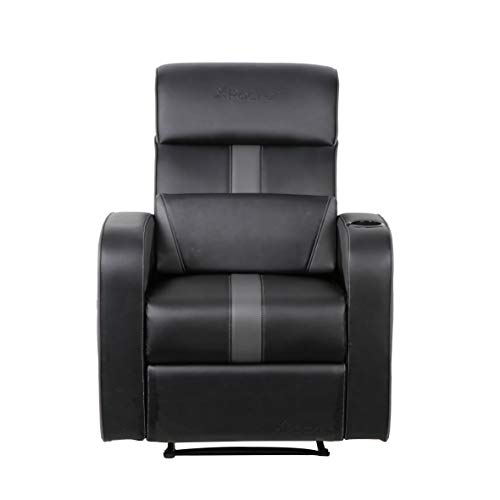 X Rocker Gamma Recliner Gaming Chair, 2.1 Bluetooth Audio System, Headrest Mounted Speakers, Built-in Footrest and Cupholder, 718001, 34.84