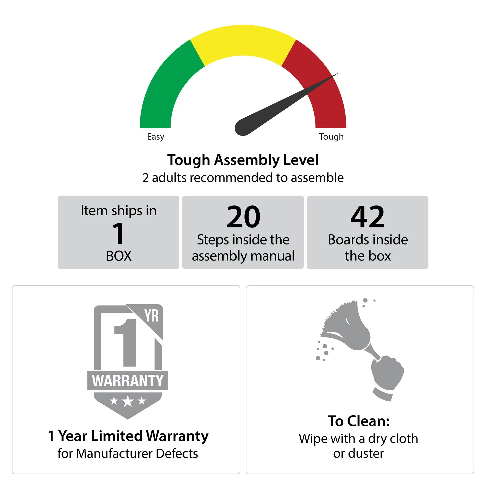 CosmoLiving by Cosmopolitan Anastasia 4 Drawer Dresser w/ Hutch, White