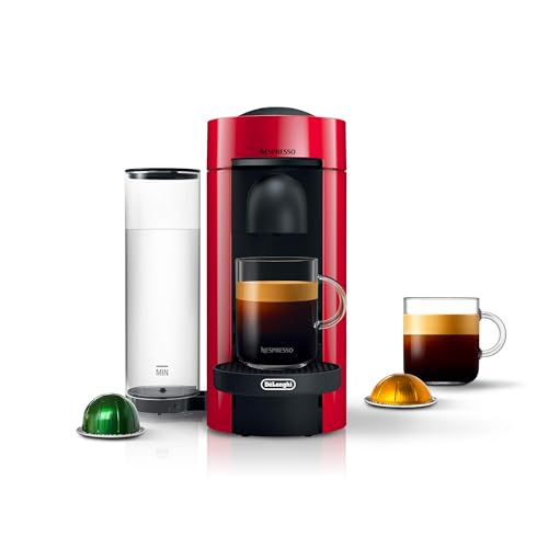 Nespresso Vertuo Plus Coffee and Espresso Maker by De'Longhi, Grey with Aeroccino Milk Frother
