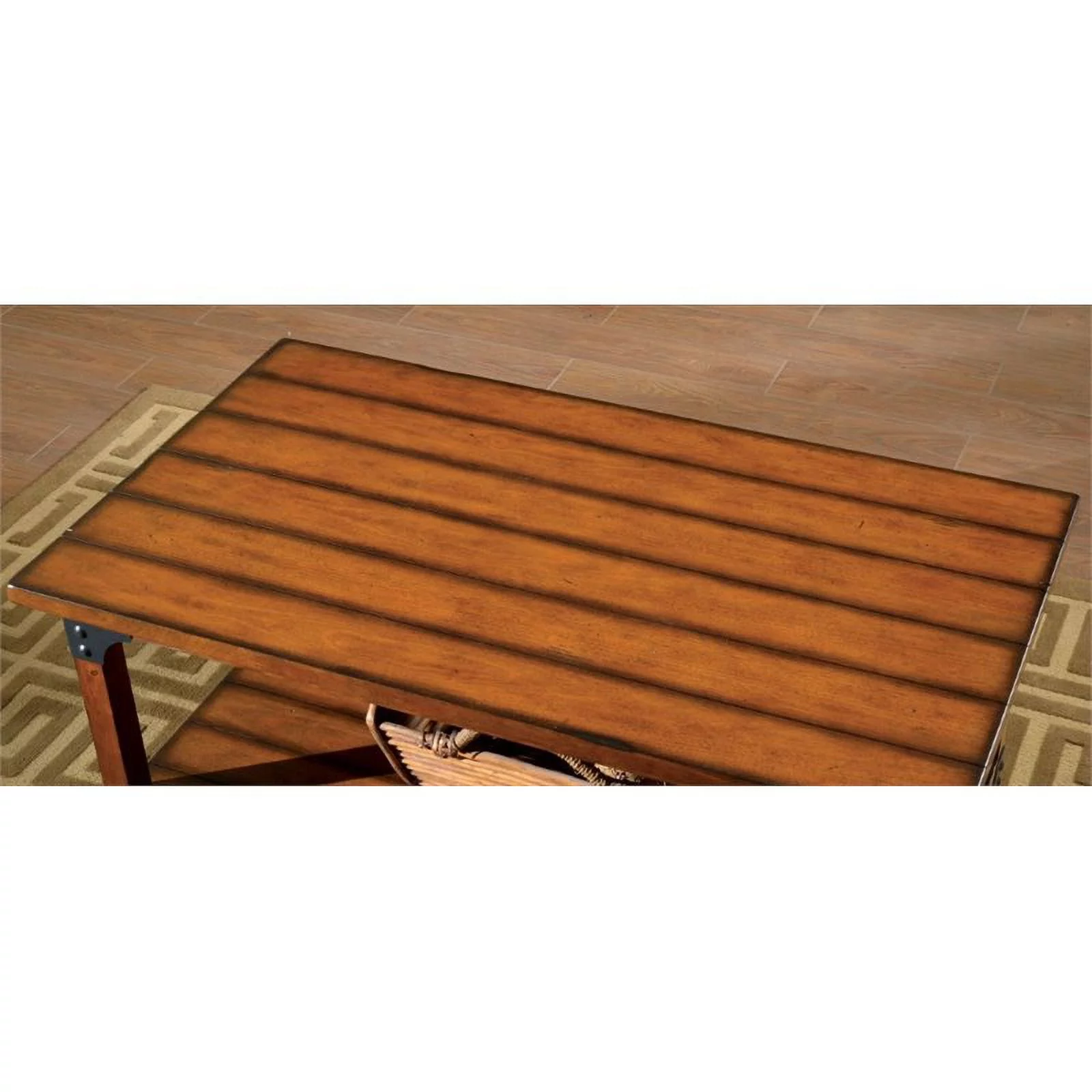 Bowery Hill 3 Piece Coffee Table Set in Antique Oak