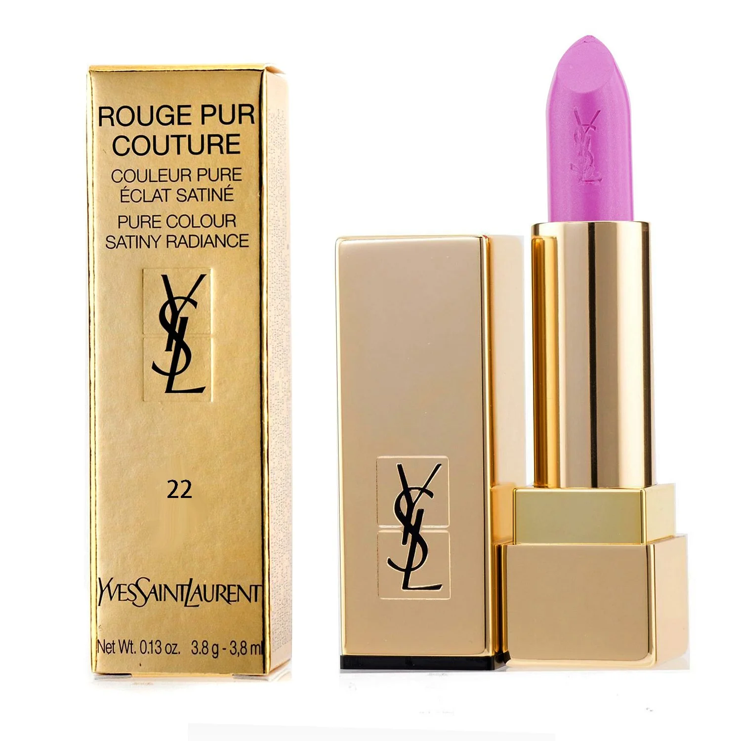 Yves Saint Laurent Rouge Pur Couture - #89 Prune Power (Box Slightly Damaged)  3.8g/0.13oz