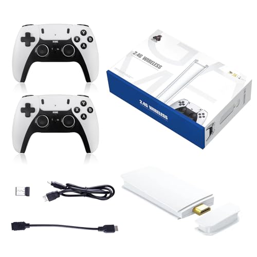 Wireless Retro Game Console, 20000+ games Retro Gaming Console, Retro Game Stick, Plug & Play Video TV Retro Game Stick, Built-in 64G, 9 Emulators, Premium Gaming Dual Controllers (M15-64G)