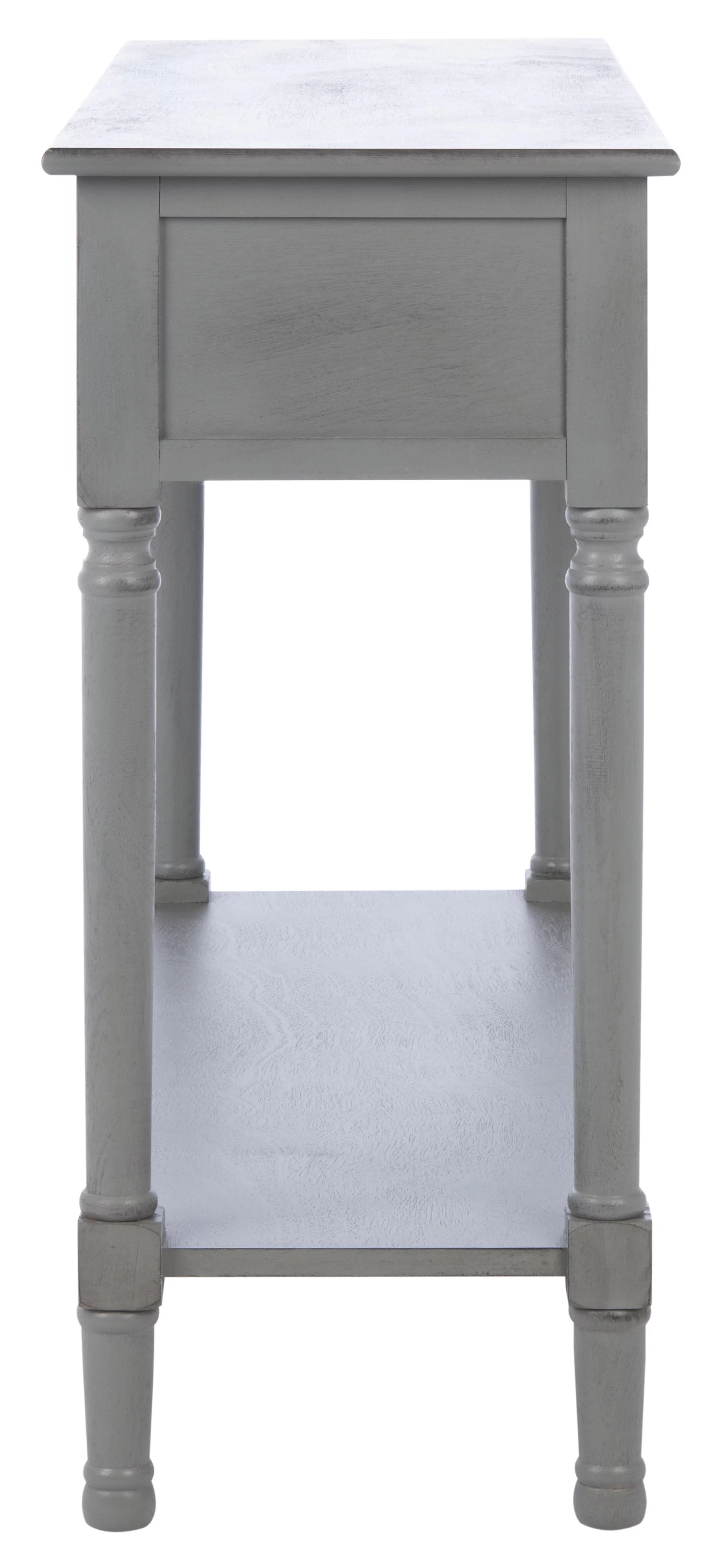 SAFAVIEH Haines Modern 2 Drawer Console Table, Distressed Grey