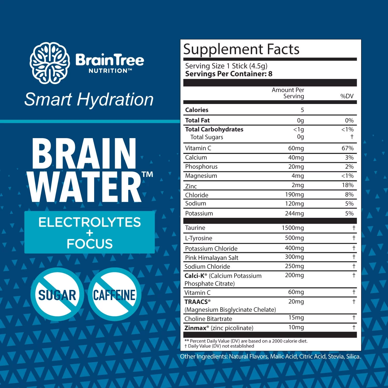 Brain Water: Electrolytes + Focus (Cucumber Lime 30 Pack)
