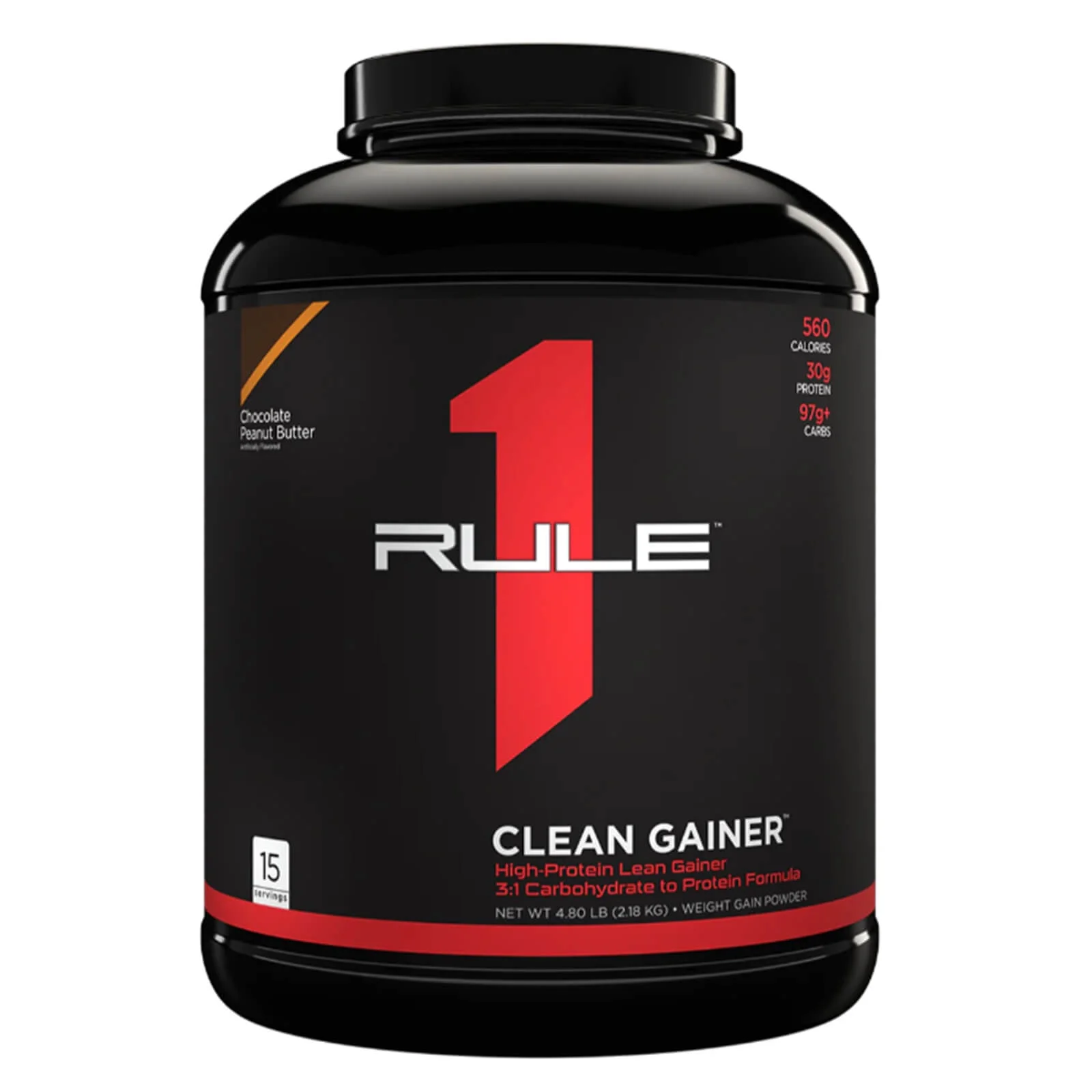 RULE 1 Clean Gainer 15 Serv. Chocolate Peanut Butter Clean Protein Gainer 4.8lb