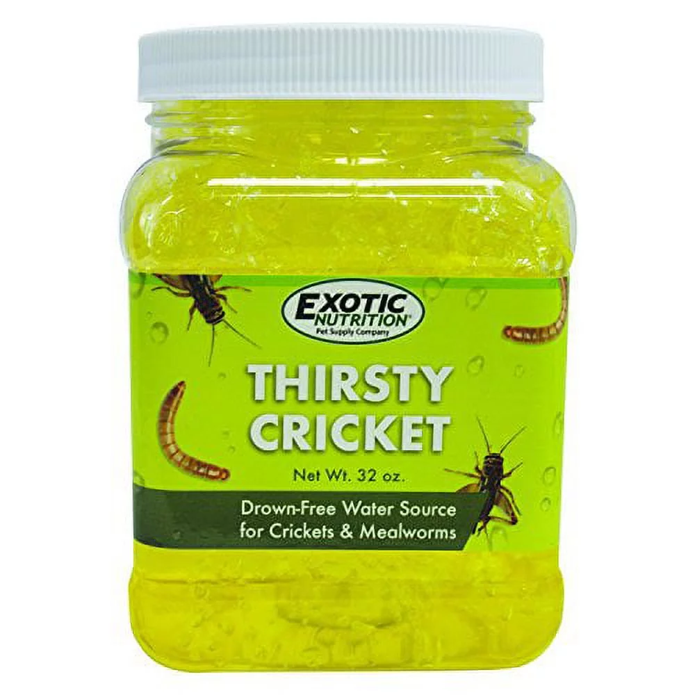 Exotic Nutrition Thirsty Cricket Gel (2 lb.) - Calcium-Enriched Alternative Water Source for Crickets and Mealworms
