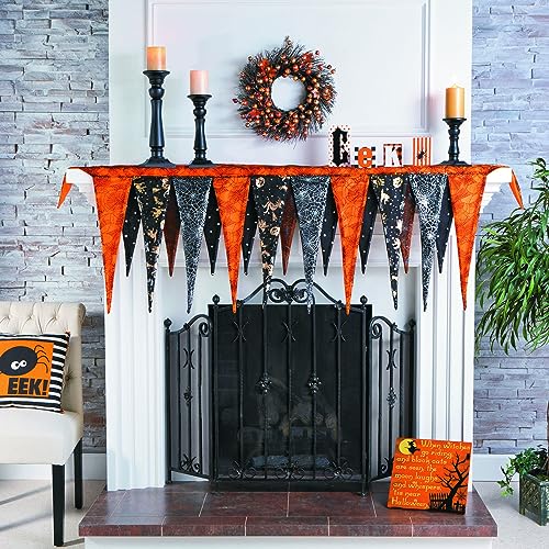 Fun Express Halloween Fireplace Mantel Scarf (over 6 feet long) Halloween Home Decor