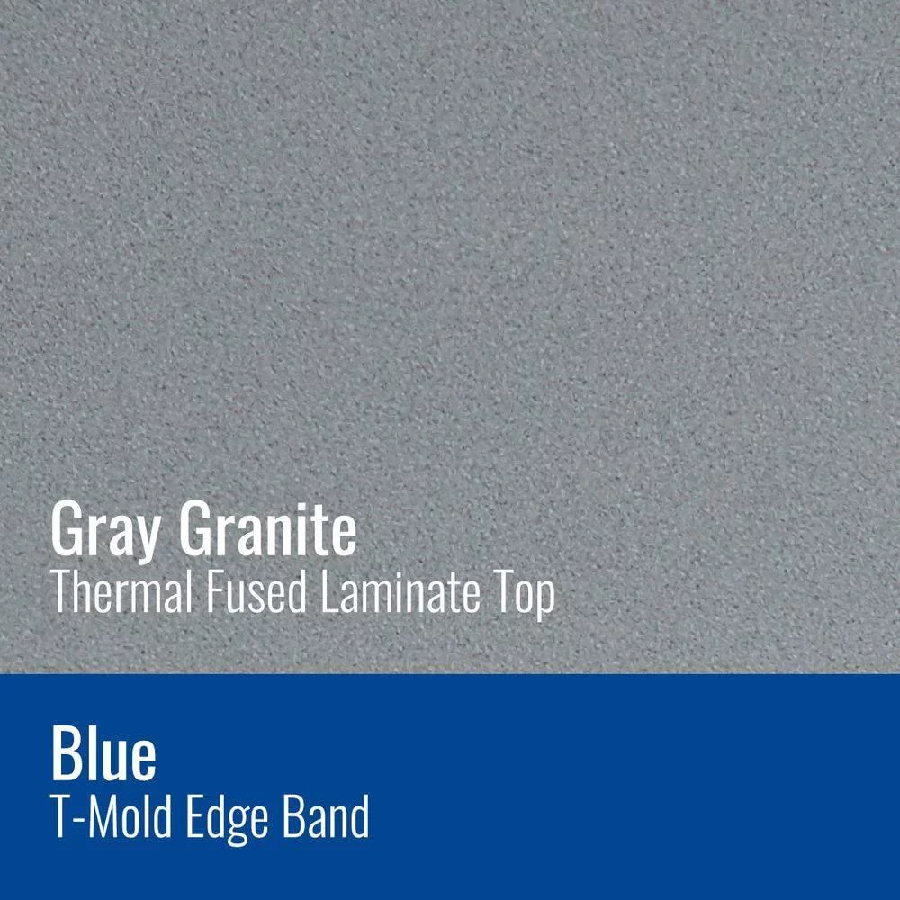 Correll Inc. Commercial Lamiante Top Collaborative Desk with Casters, 34x20