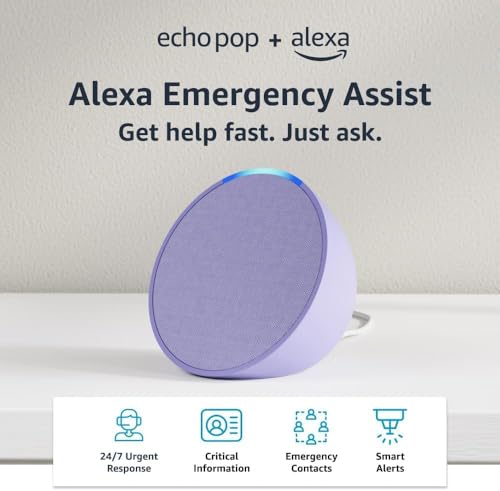 Amazon Echo Pop (newest model), Our smallest Alexa speaker, Fits in any room, Midnight Teal