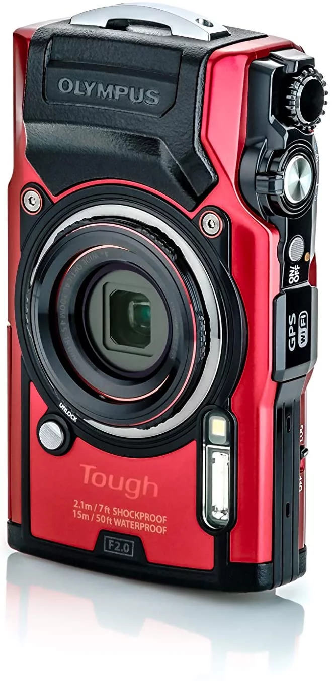 Restored Olympus Tough TG-6 Waterproof Camera, Red (Refurbished)