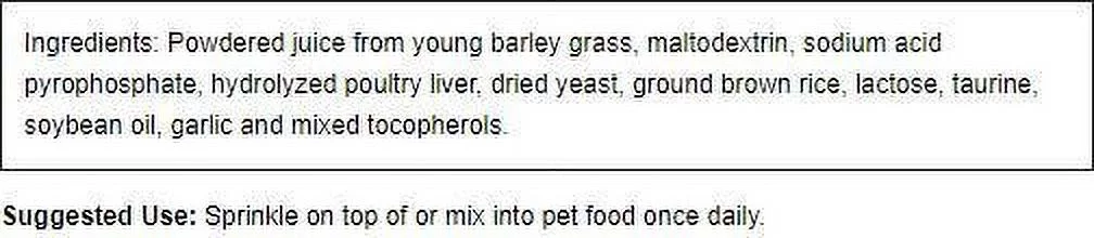 Green Foods Barley Cat 3 oz Pwdr