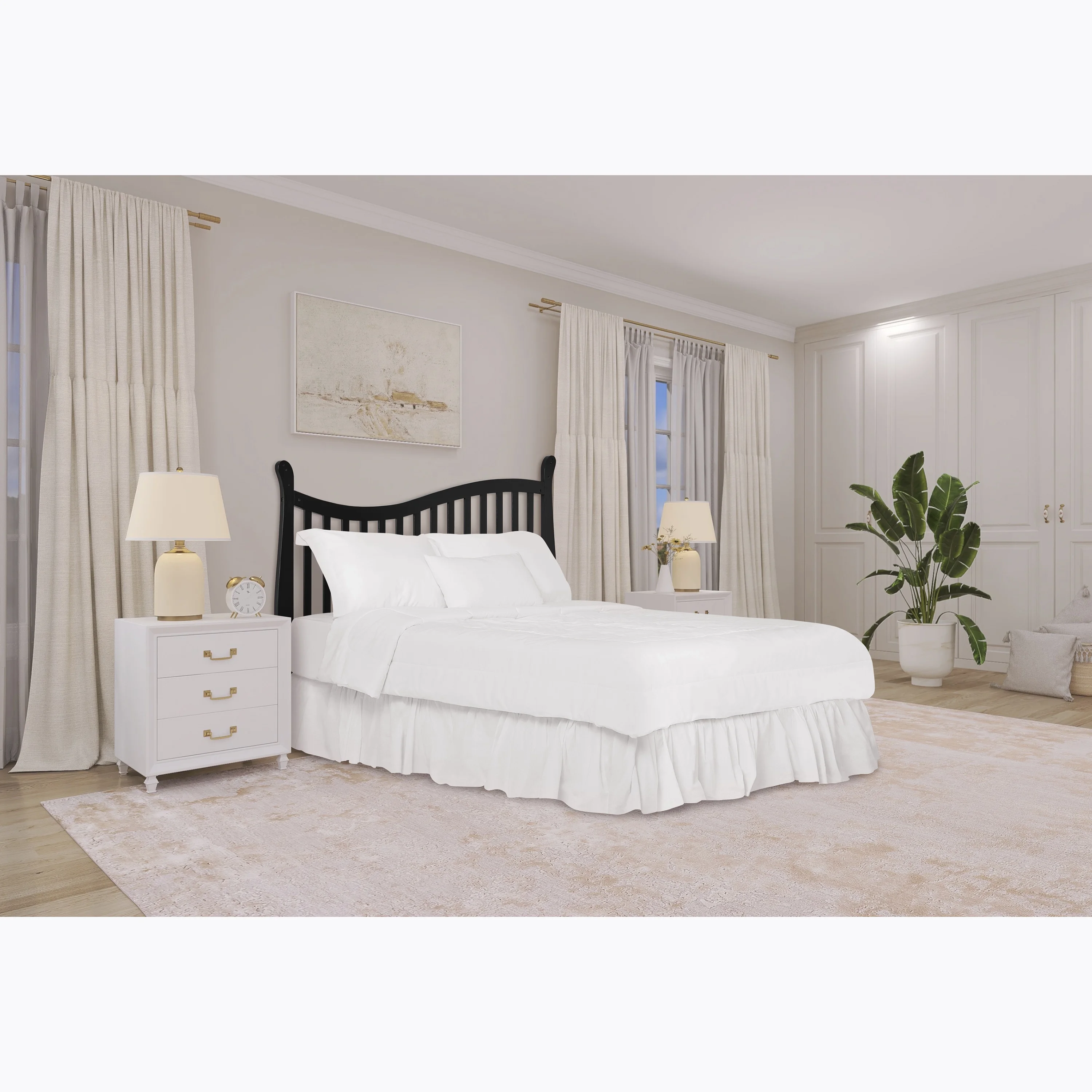 Dream On Me Violet 7-in-1 Convertible Crib Black