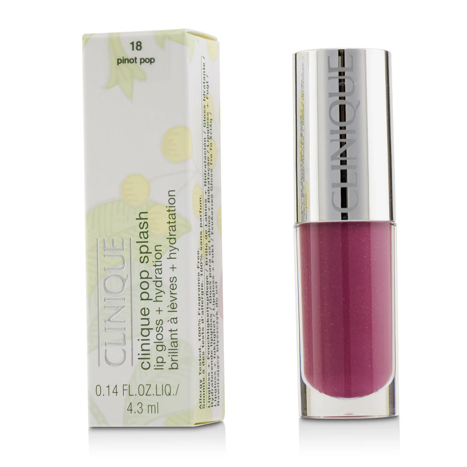 Clinique Pop Splash Lip Gloss + Hydration - # 13 Juicy Apple  4.3ml/0.14oz