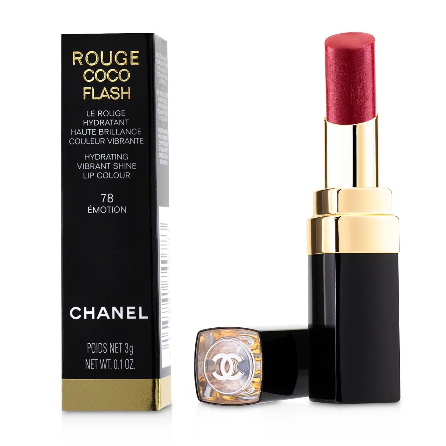 Chanel Rouge Coco Flash Hydrating Vibrant Shine Lip Colour - # 142 Crush  3g/0.1oz
