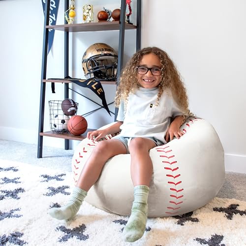 Big Joe Classic Bean Bag Chair, Sapphire Smartmax, Durable Polyester Nylon Blend, 2 feet Round