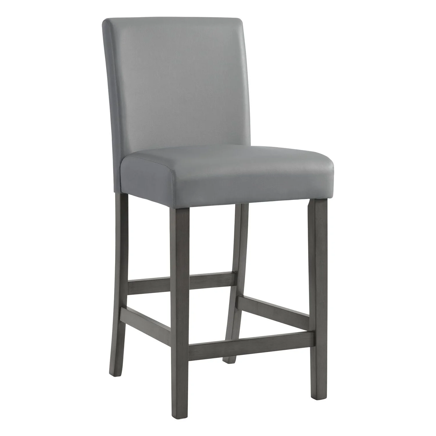 Picket House Furnishings Vania 5PC Round Counter Set With Faux Marble Top in Brushed Grey