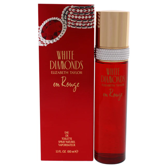 Elizabeth Taylor White Diamonds En Rouge by Elizabeth Taylor for Women - 3.3 oz EDT Spray