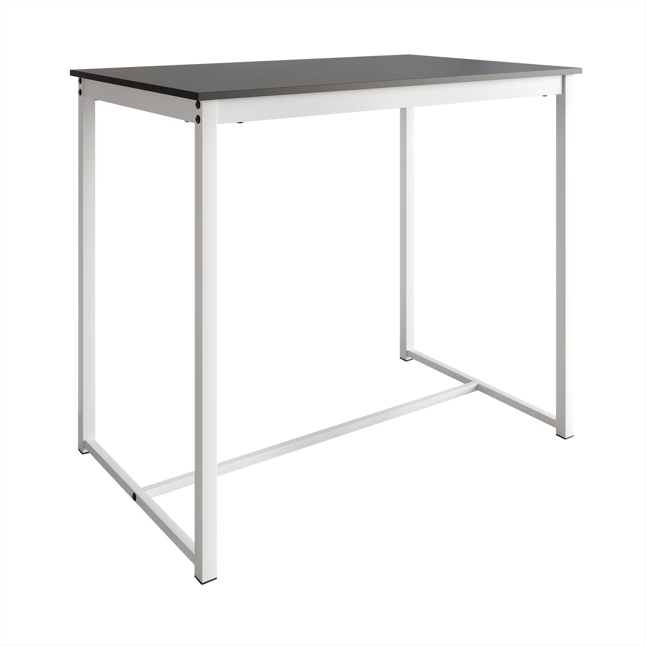 Castle Place Modern 5-Piece Counter Height Metal Dining Set, White