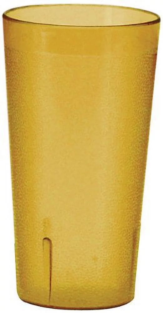 winco ptp-32a 32 oz. amber pebbled tumblers