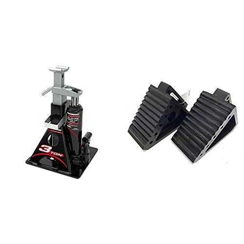 Powerbuilt 3 Ton, Bottle Jack and Jack Stands in One, 6000 Pound All-in-One Car Lift, Heavy Duty Vehicle Unijack, 640912