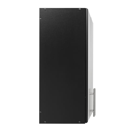 Prepac Elite 16 inch Stackable Wall Cabinet, Black