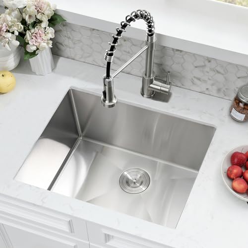 25 Inch Drop In Utility Sink with Faucet, 25