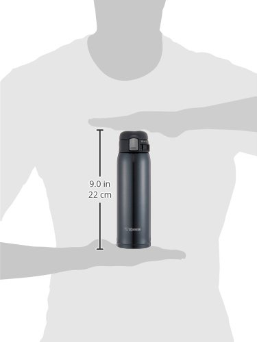 Zojirushi SM-SA60BA Stainless Steel Vacuum Insulated Mug, 1 Count (Pack of 1), Black, 20 oz.