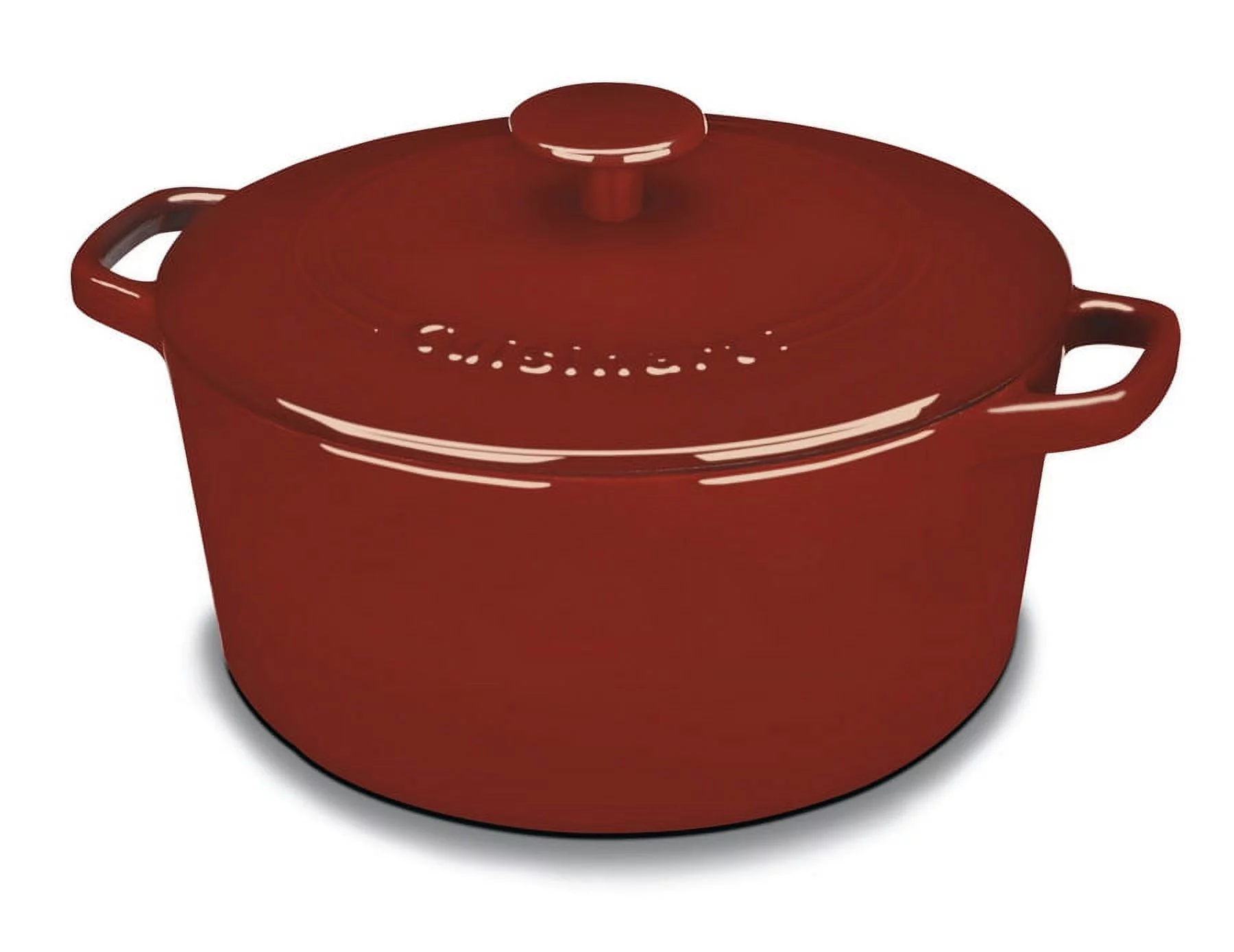 Cuisinart Chef'S Classic Enameled Cast Iron 5 Qt. Round Covered Casserole-Cardinal Red
