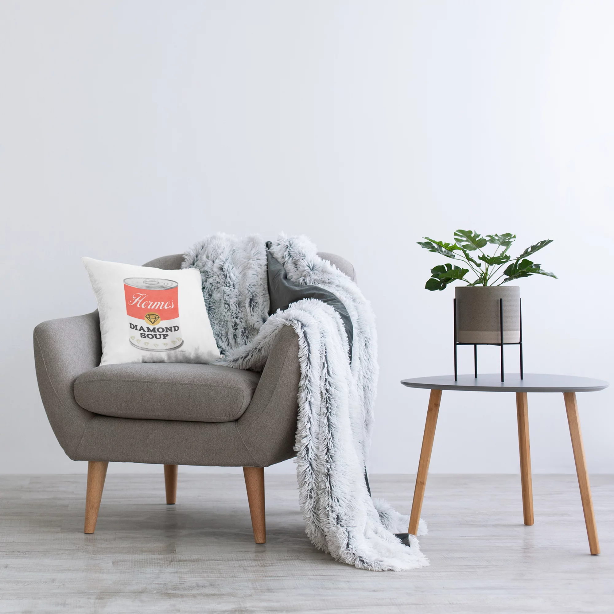 Stupell Industries Glam Pop Condensed Soup Can Fashion Designer Red,18 x 7 x 18 Decorative Pillows