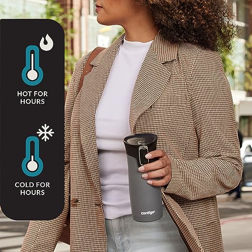 Contigo AUTOSEAL West Loop Vacuum-Insulated Stainless Steel Travel Mug with Easy-Clean Lid 20 oz Sake