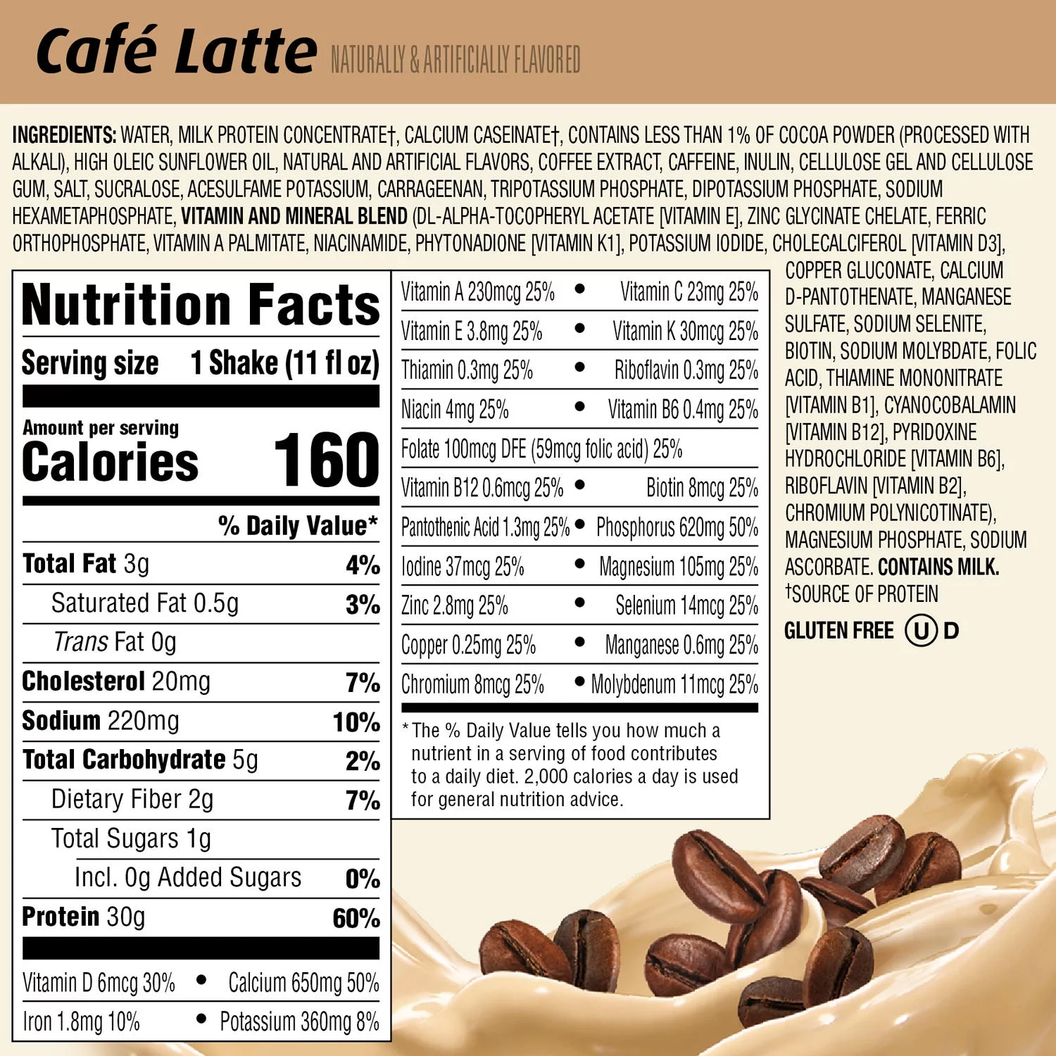 Premier Protein 30g High Protein Shake, Café Latte (11 fl. oz., 15 pk.)