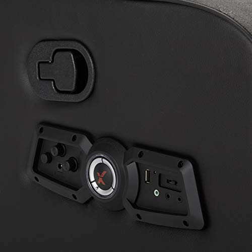 X Rocker Gamma Recliner Gaming Chair, 2.1 Bluetooth Audio System, Headrest Mounted Speakers, Built-in Footrest and Cupholder, 718001, 34.84